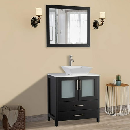 Vanity Art 30 Single Sink Bathroom Vanity Cabinet 2 Drawers 1