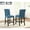 Blue, variant on Counter Height Chairs Of 2, Blue With Comfortable Upholstery And Legs Stools, Supportive Backs