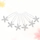 thumbnail image 2 of 6 horquillas para el pelo con forma de estrella de mar para novia, pinzas para el pelo en forma de U, para mujeres y niñas., 2 of 5