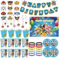 thumbnail image 2 of Decoración de cumpleaños de la patrulla canina para niños, mantel, caja de dulces, telón de fondo, globo de perro, favores de fiesta, 2 of 5