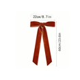 thumbnail image 3 of Long Velvet Bow with Long Streamers Large Decorative Velvet Ribbon Bow, 3 of 7