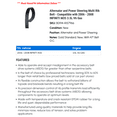 thumbnail image 2 of Alternator and Power Steering Multi Rib Belt - Compatible with 2006 - 2008 INFINITI M35 3.5L V6 Gas 2007, 2 of 2