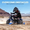 thumbnail image 3 of 39cc Gas Power Mini Bike, 20MPH 4 Stroke Dirt Bike for Teens, Heavy Duty Gas Mini Bike with Wide Air Tires, Rear Disc Brake, Max 160LBS Load Mini Gas Dirt Bike,Blaue, 3 of 7
