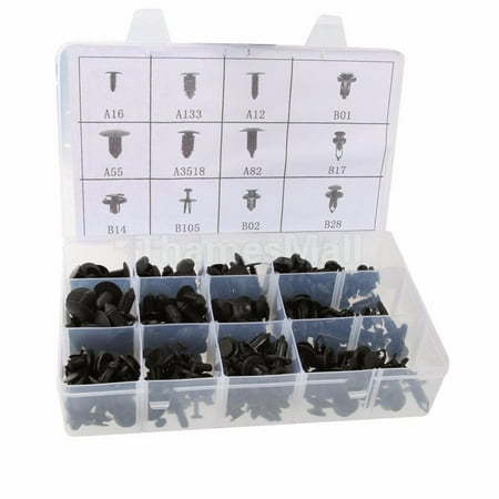 - 240x Plastic Rivets Fastener for Fender Bumper Push Screw Pin Clips Kit Set For Honda for screw Chevrolet/Acura/GOLF for Ford for Toyota