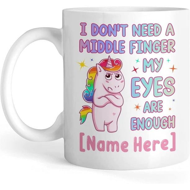 Personalized Coffee Mug Funny Unicorn Quote Customized Name Custom Text Ceramic Mugs Gifts For Women Men Sister Brother Daughter Son Birthday New Year Holiday Large 11 15 Oz Cup Personalized Coffee Mug Funny Unicorn Quote Customized Name Custom Text Ceramic Mugs Gifts For Women Men Sister Brother Daughter Son Birthday New Year Holiday Large 11 15 Oz Cup