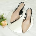 thumbnail image 3 of JENN ARDOR Women's Slingback Kitten Heel Closed Pointed Toe Dress Pumps Shoes, 3 of 5