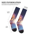 thumbnail image 2 of Lsque Dreamy Forest Elf Pattern Sport Compression Socks for Men & Women 15-20 mmHg Knee High Nurse Pregnant Running Medical and Travel Athletic, 2 of 6