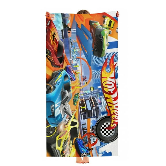 Racing Beach Towel 30"x60"for Women Girls Boys Teenager Men Quick Drying Microfiber Birthday Gift