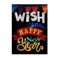 thumbnail image 4 of Yardvibe ABC 12x18 Inch Happy New Year Double Sided Garden Flag, Washable Spun Polyester Welcome Holiday Yard Flag for Outdoor Decor, 4 of 9
