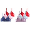 thumbnail image 1 of (2-Pack) Rinsvye Women Full Cup Underwire Bra Set Stretchy Fabric Various Sizes Available Stylish Trendy Look Everyday Comfort, 1 of 3