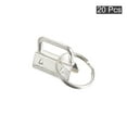 thumbnail image 3 of Uxcell 26mm Key Fob Hardware with Keychain Ring for Bag Webbing Wristlets Silver Tone 20 Pack, 3 of 5