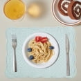 thumbnail image 4 of Quilted Placemats Set of 6 Washable-13x18 inches Rectangular Placemats for Kitchen Table-100% Cotton Fabric Rectangular Table Mats, (Light Blue), 4 of 8