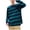 Green, variant on WIZUTIZ Men's Striped Long Sleeve Tee Crewneck Pullover Moisture Wicking Breathable Lightweight Home Gym Casual Workout Top