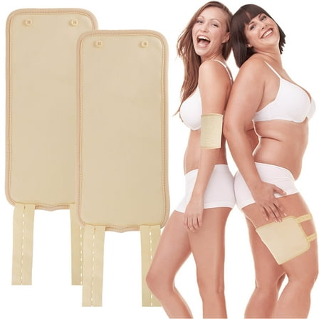 Aliver 2 PCS Castor Oil Pack Wraps for Legs, Organic Cotton Breathable & Waterproof, with Adjustable Strap, Support Machine Wash