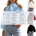 thumbnail image 3 of jjayotai Womens Tops Dressy Casual Cold Shoulder Ruffle Collar Blouses Fall Fashion Shirts for Work, 3 of 6