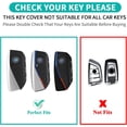 thumbnail image 2 of Key Fob Cover Compatible with BMW 2 3 5 7 Series X1 X5 X6 X7 iX i7 XM 2023-2025 Keychain Case Holder Protector,H-blue, 2 of 6