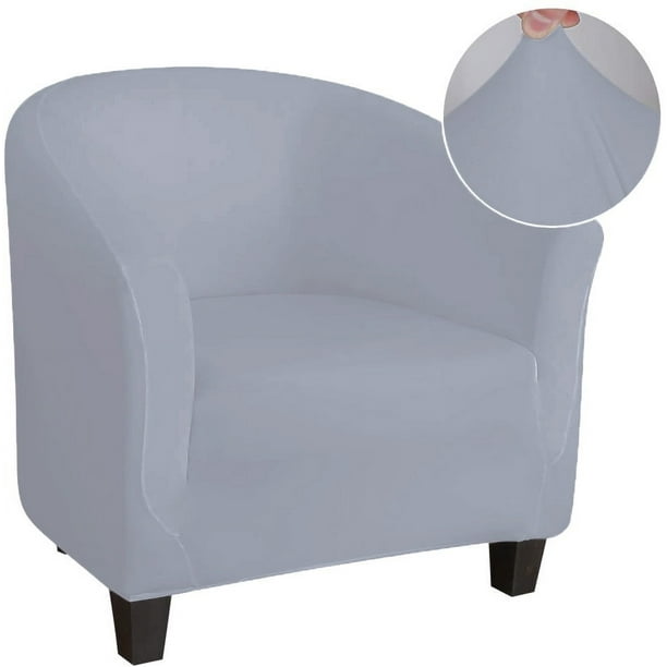 Nvzi Funda para sillón de club, funda para sillón, funda elástica para sillón, funda protectora para sofá, funda protectora para muebles para sala de estar de 25,59 a 35,43 pulgadas (gris)