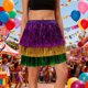 thumbnail image 1 of Falda corta de medio cuerpo con lentejuelas y borlas para mujer, delantal de poliéster, para fiesta de baile de carnaval, moda femenina, 1 of 7