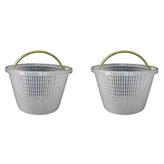 2) Pentair 516112 Replacement Handle Baskets, Fits Bermuda Gunite & Vinyl Liner