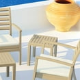 thumbnail image 4 of Home Square 2 Piece Square Resin Patio Side Table Set in Dove Gray, 4 of 6