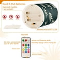 thumbnail image 5 of Yayeee Flameless Candles with Remote Flickering Battery Operated Multi Color Changing, Beige Leaves, 5 of 7