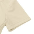 thumbnail image 4 of MHZLDYZ 10 Year Old Girl Clothes Girls Solid Color Drawstring Short Sleeve Flared Pants Two Set Shirts for Girls 10-12 Kids Hawaiian Shirt Girls 7 Year Old Girl Clothes(Beige,110), 4 of 5