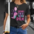 thumbnail image 4 of Roar Im A Three Rex Birthday Girl Dinosaur Lover 3 Year Old TShirt, 4 of 6