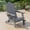 Gray, variant on ACEGOSES Foldable Outdoor Adirondack Chair with Cup Holder,Weather Resistant HDPE Plastic for Patio, Fire Pit, Deck, Brown