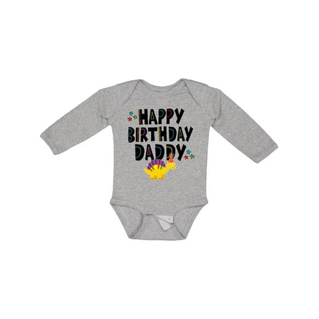 

Inktastic Happy Birthday Daddy Party Outfit Gift Baby Boy or Baby Girl Long Sleeve Bodysuit