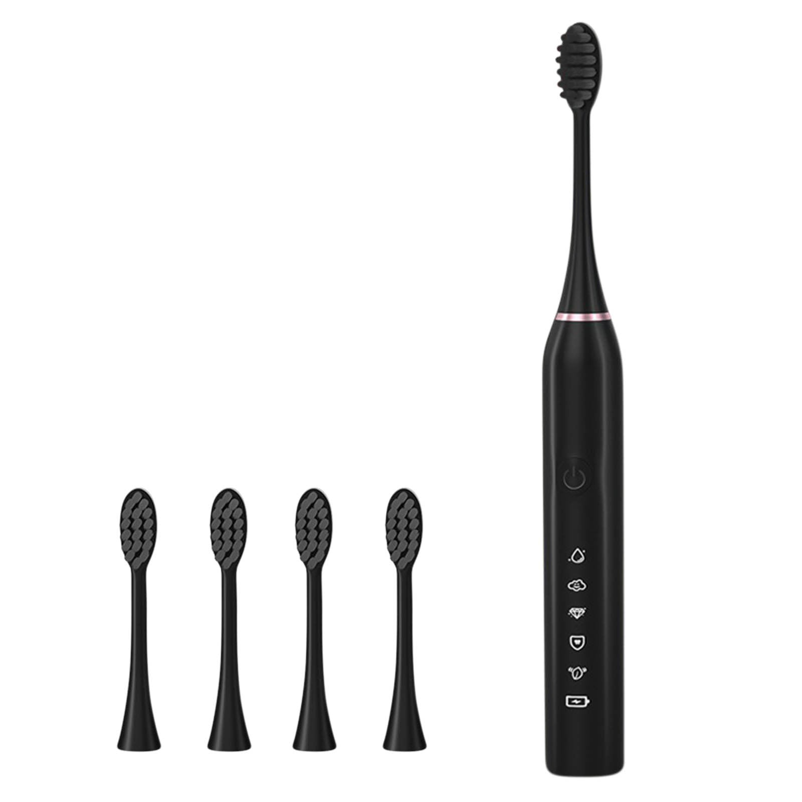 Jikolililili Powerful Electric Toothbrush Adult Timer Brush 5 Mode USB