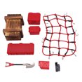 thumbnail image 4 of RC Car Simulated Decorations Tools, Realistic Combine Freely Suitcase Luggage Net Shovel Set Practical  For SCX10 90046 For SCX10 90047 ANGGREK Rojo, 4 of 8