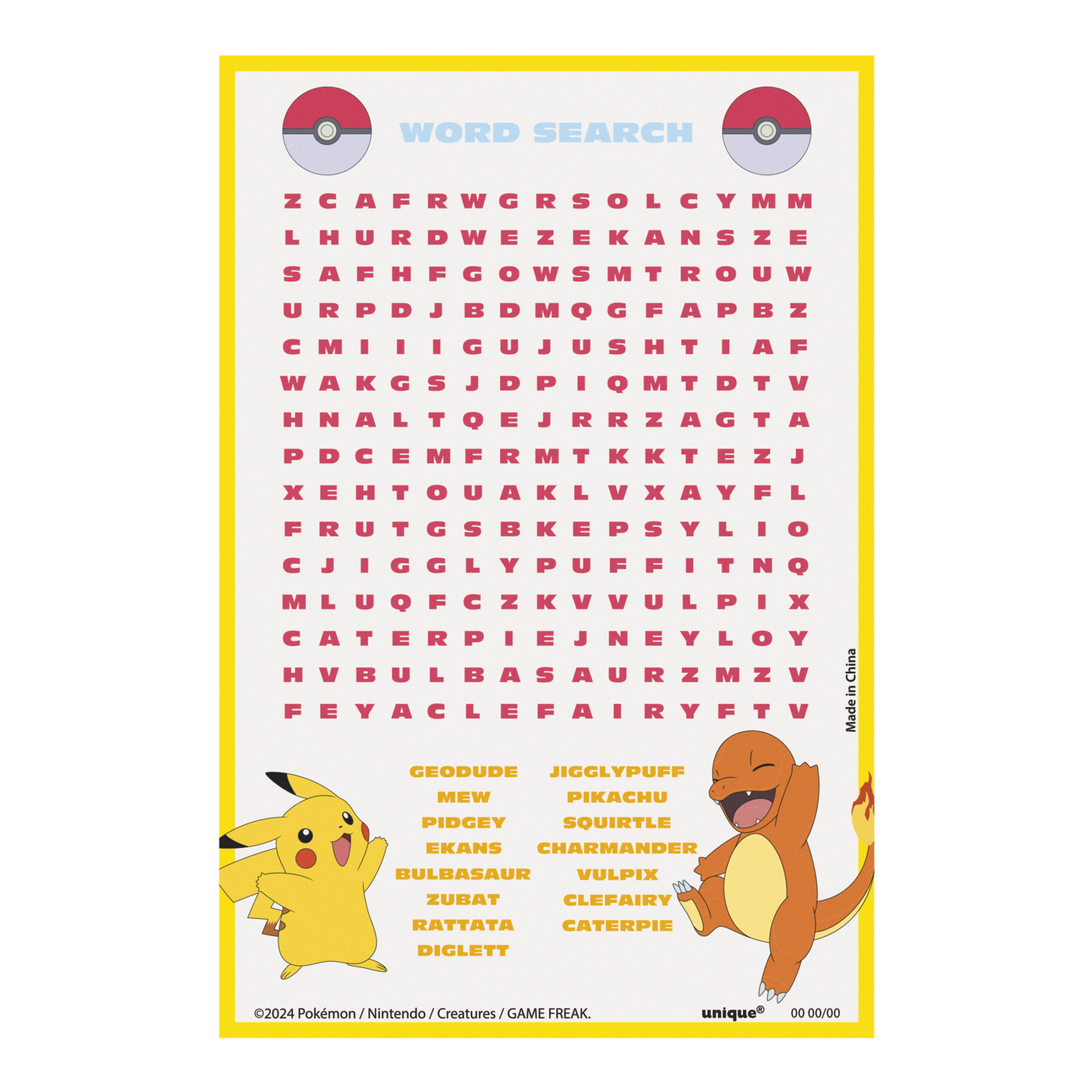 Pokémon 48-Piece Birthday Party Favor Kit for 8 Guests photo 3