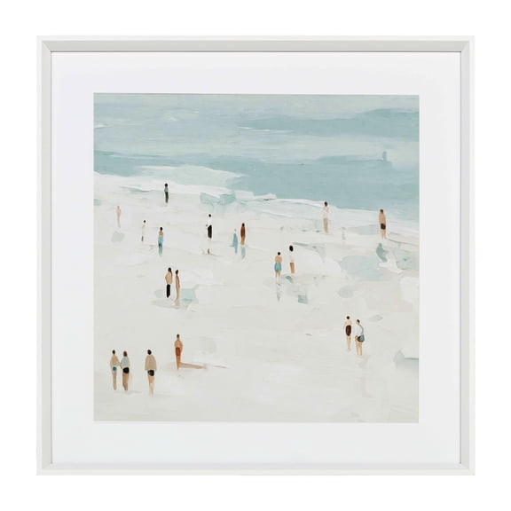 My Texas House Beach Day Memories 24" x 24" Coastal Framed Wall Art