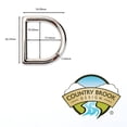 thumbnail image 3 of 10 - Country Brook Design® 3/4 inch Die Cast Square Bottom D-Rings, 3 of 7