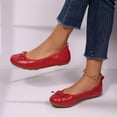 thumbnail image 7 of Rexoro Women Ballet Flats Elastic Round Toe Bow Foldable Dance Shoes Comfort Casual, 7 of 7