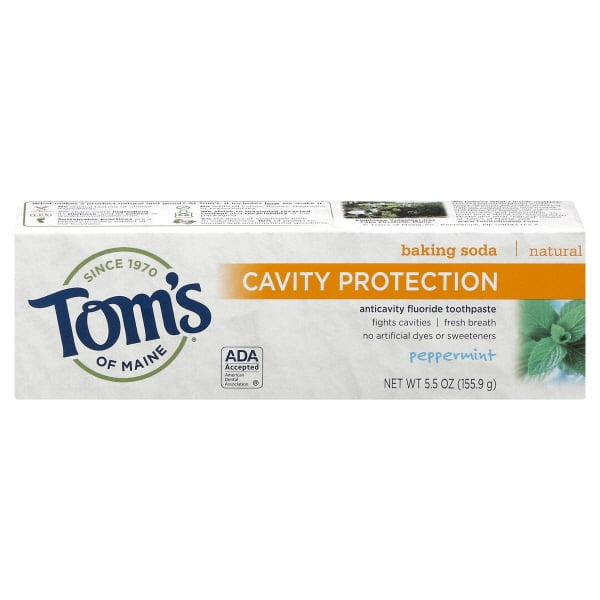 Tom's Of Maine Peppermint Baking Soda Toothpaste With Fluoride (5.5 Oz