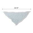 thumbnail image 3 of Unique Bargains 1 Pc French Lace Triangle Bandana Little Flower Turban Crochet Hair Scarf for Women Beige Blue, 3 of 5