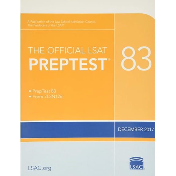 Pre-Owned The Official LSAT Preptest 83: (Dec. 2017 Lsat) (Paperback) 0998339768 9780998339764