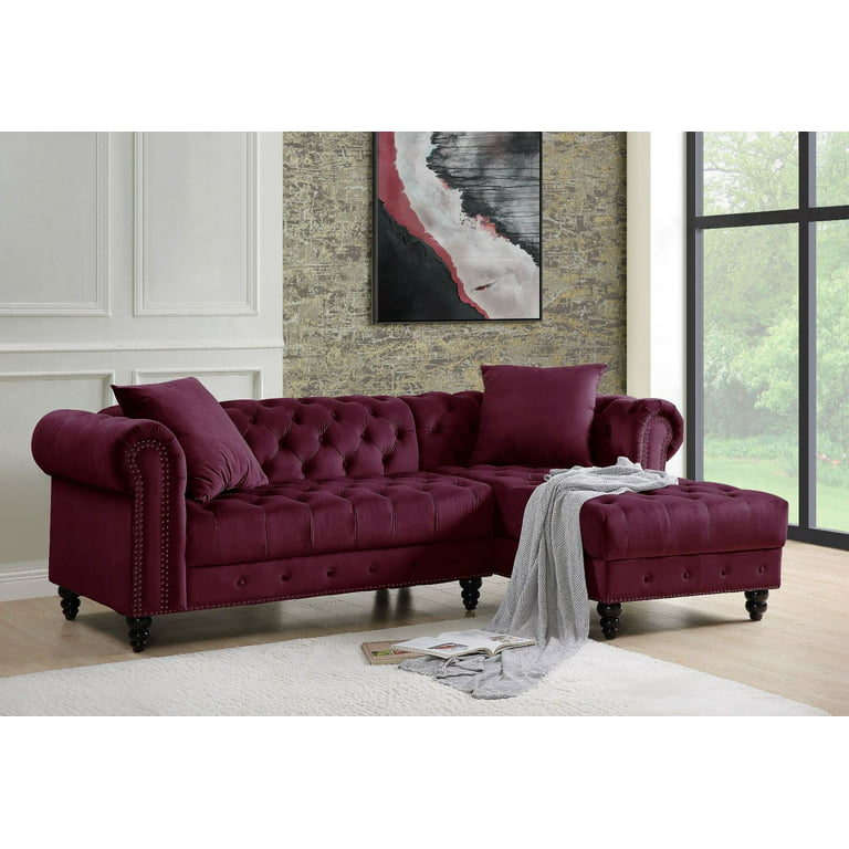 L Shaped Sectional Sofa With Two