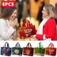 thumbnail image 1 of onlyliua Liquidación Bolsa de Regalo Navideña 6 Piezas, Bolsa de Mano Laminada No Tejida, Bolsa de Compras Ecológica, 1 of 6
