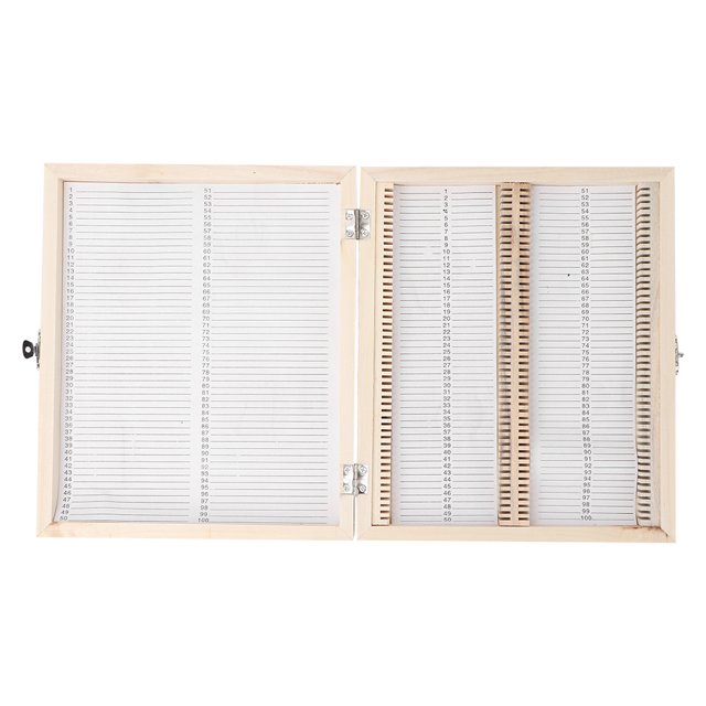 Prepared Slide Box,100PCS Biology Glass Prepared Biology Slide Storage Box Biological Prepared Slide Case State-of-the-Art Design