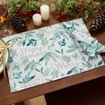 thumbnail image 3 of Elrene Home Fashions Seasons Greetings Holiday Fabric Placemats, Set of 4, Blue, 13" x 19", 3 of 4