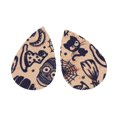 thumbnail image 2 of Up to 65% Off Fashion Trend Personality Leather Pattern Drop Earrings Jewelry Gift Necklace Rings Earring Jewelry on Clearance, 2 of 2