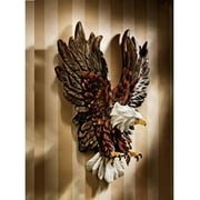 American Eagle Statue Kitchen Liberty's Flight Eagle Wall Sculpture - full color by Xoticbrands - Veronese