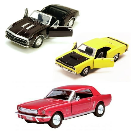 Best of 1960s Muscle Cars Diecast - Set 56 - Set of Three 1/24 Scale Diecast Model (Best Handling Muscle Car)