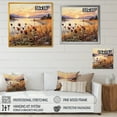 thumbnail image 4 of Designart "Sunset Meadow of Thistle Flowers" Floral Wall Art - Traditional Brown Thistle Entryway Wall Art Print, 4 of 6