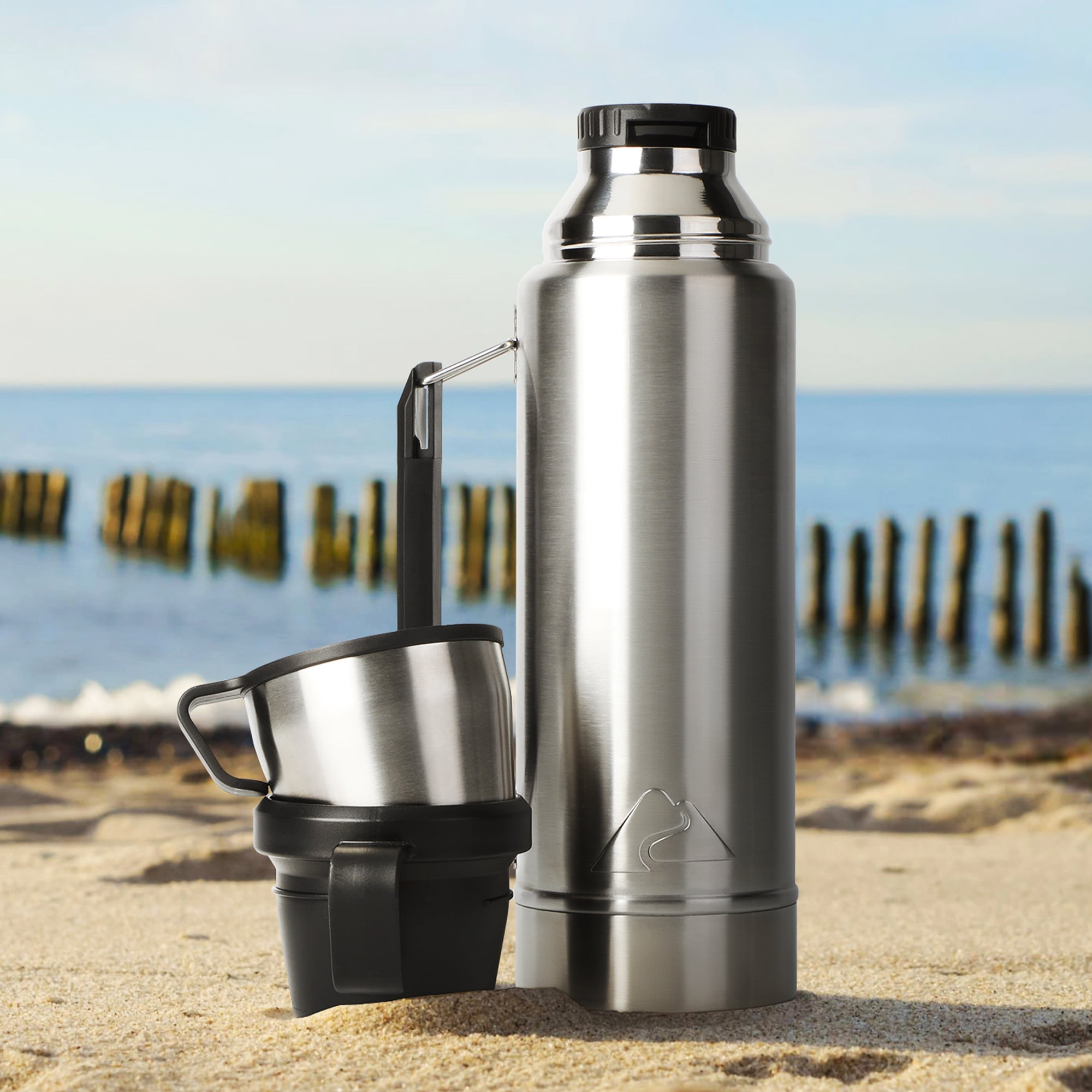 Ozark Trail 1.1-Liter Stainless Steel Insulated Water Bottle, Silver