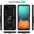 thumbnail image 2 of A71 5G Case, Samsung Galaxy A71 5G Case Military Grade Protective Samsung A71 5G Cases Cover with Ring Car Mount Kickstand for Samsung Galaxy A71 5G - Black, 2 of 6