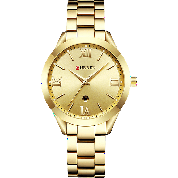 Watch for Women Analog Quartz Watch Fashion Simple Wristwatch Stainless Steel Watch Band Ladies Watch Waterproof Luminous Pointer