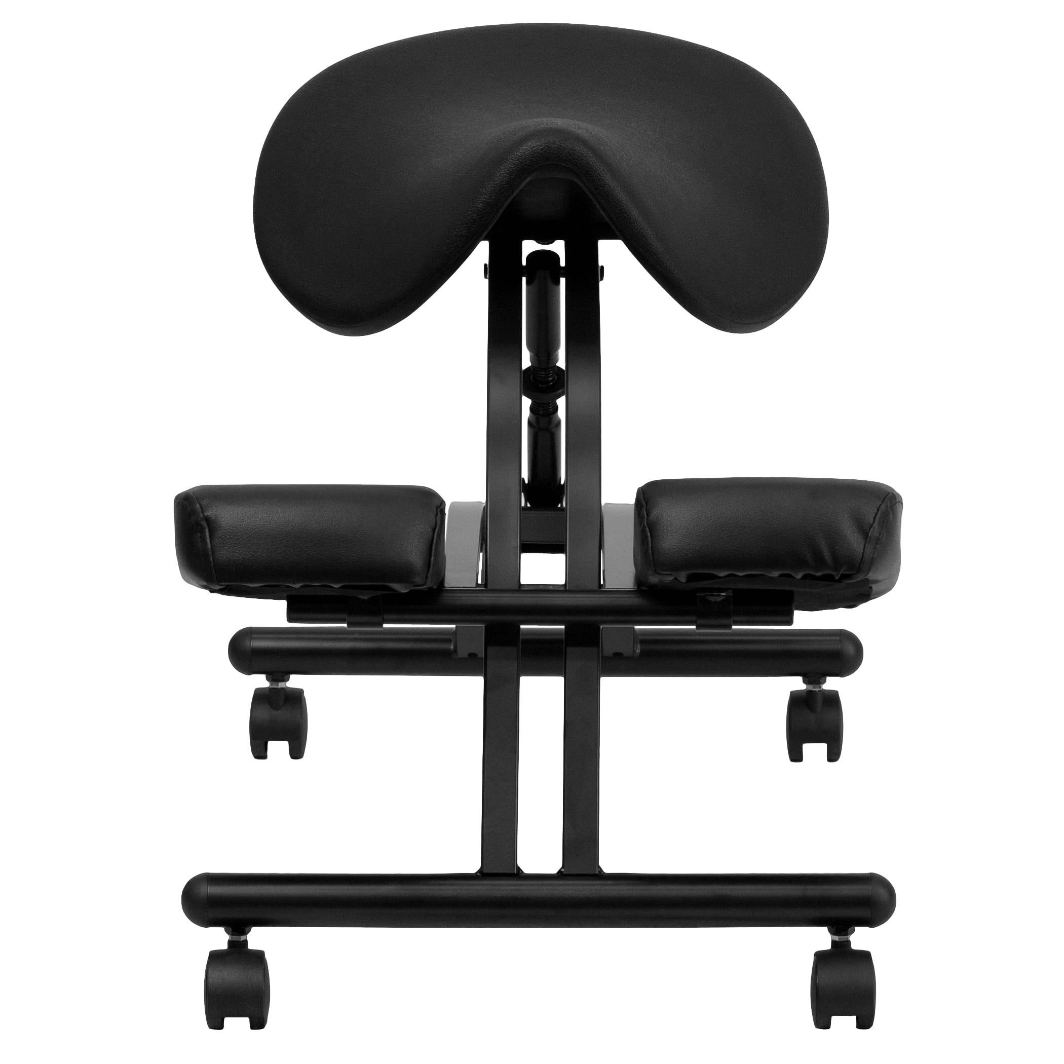 Flash Furniture Ergonomic Kneeling Chair with Black Saddle Seat